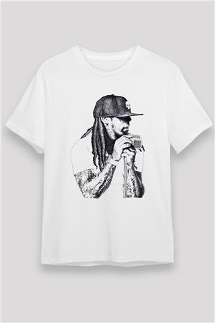 Lil Wayne Beyaz Unisex Tişört T-Shirt - TişörtFabrikası