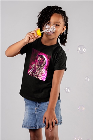 Lil Wayne Siyah Unisex Çocuk Tişört