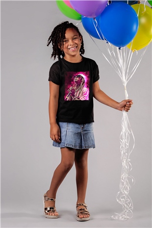Lil Wayne Siyah Unisex Çocuk Tişört