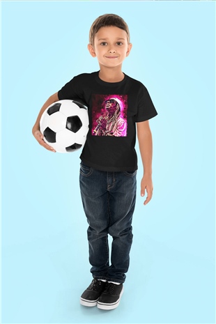 Lil Wayne Siyah Unisex Çocuk Tişört