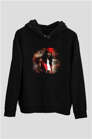 Lil Wayne Siyah Unisex Kapüşonlu Sweatshirt