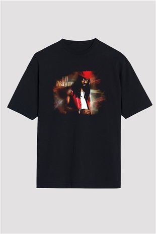 Lil Wayne Siyah Oversize Tişört Oversize T-shirt - TişörtFabrikası