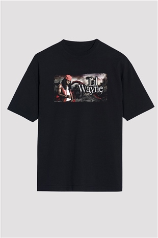 Lil Wayne Siyah Oversize Tişört Oversize T-shirt - TişörtFabrikası