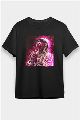 Lil Wayne Siyah Unisex Tişört T-Shirt - TişörtFabrikası