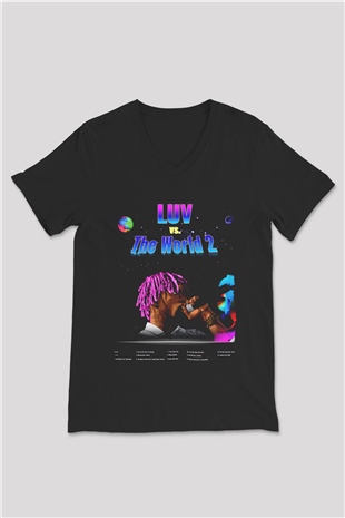 Lil Wayne Siyah Unisex V Yaka Tişört