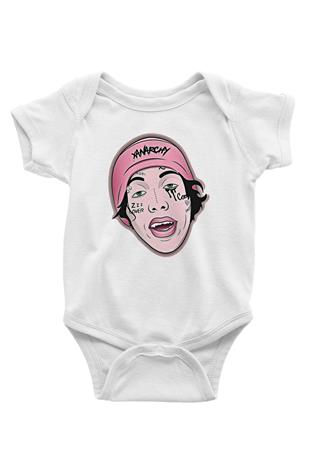 Lil Xan Baskılı Beyaz Unisex Bebek Body - Zıbın