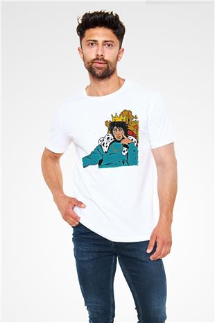 Lil Xan Baskılı Unisex Beyaz Tişört - Tshirt