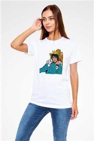 Lil Xan Baskılı Unisex Beyaz Tişört - Tshirt
