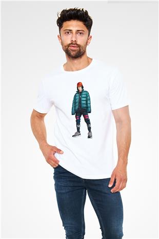 Lil Xan Baskılı Unisex Beyaz Tişört - Tshirt
