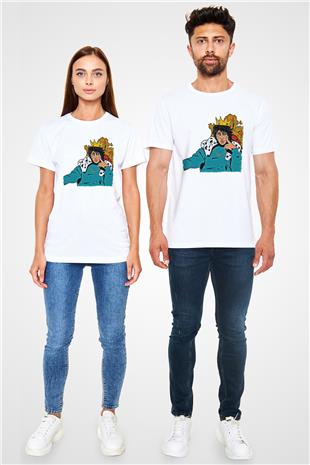 Lil Xan Baskılı Unisex Beyaz Tişört - Tshirt