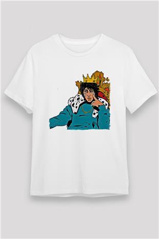 Lil Xan Baskılı Unisex Beyaz Tişört - Tshirt