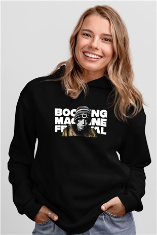 Lil Xan Baskılı Unisex Siyah Hoodie