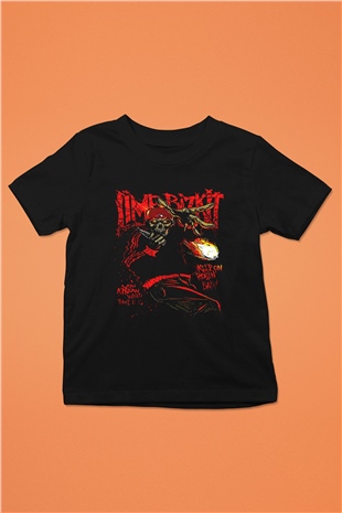Limp Bizkit Baskılı Unisex Siyah Çocuk Tişört - Tshirt