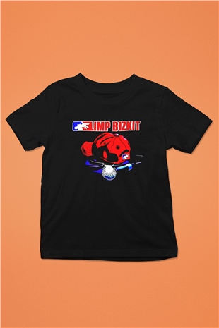 Limp Bizkit Baskılı Unisex Siyah Çocuk Tişört - Tshirt