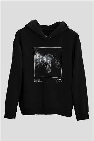 Limp Bizkit Baskılı Unisex Siyah Kapüşonlu Sweatshirt