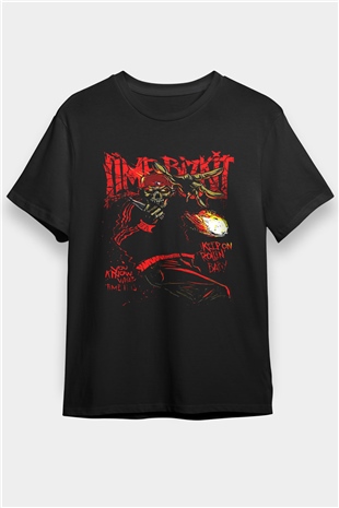 Limp Bizkit Baskılı Unisex Siyah Tişört - Tshirt