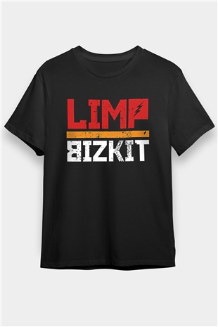 Limp Bizkit Baskılı Unisex Siyah Tişört - Tshirt