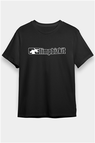 Limp Bizkit Baskılı Unisex Siyah Tişört - Tshirt