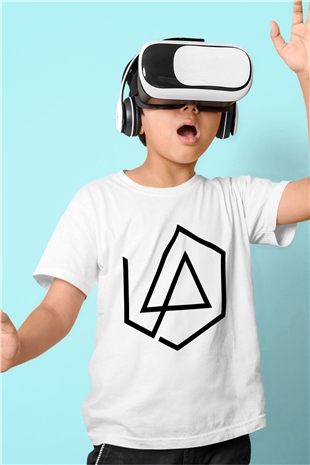 Linkin Park Baskılı Beyaz Unisex Çocuk Tişört