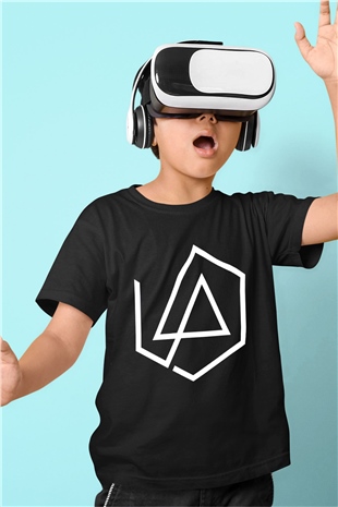 Linkin Park Baskılı Siyah Unisex Çocuk Tişört