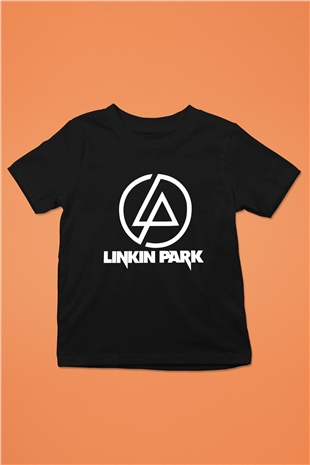 Linkin Park Baskılı Siyah Unisex Çocuk Tişört