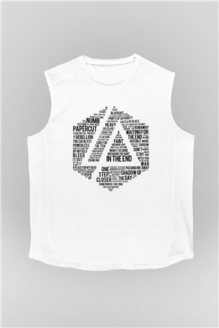 Linkin Park Beyaz Unisex Kolsuz Tişört