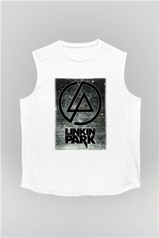 Linkin Park Beyaz Unisex Kolsuz Tişört
