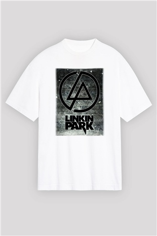 Linkin Park Beyaz Unisex Oversize Tişört T-Shirt