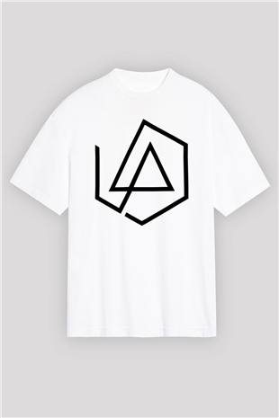 Linkin Park Beyaz Unisex Oversize Tişört T-Shirt
