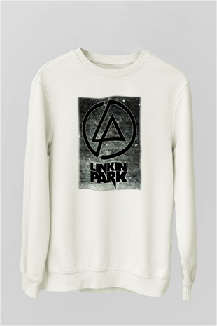 Linkin Park Beyaz Unisex Sweatshirt
