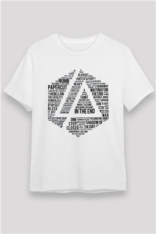 Linkin Park Beyaz Unisex Tişört T-Shirt - TişörtFabrikası