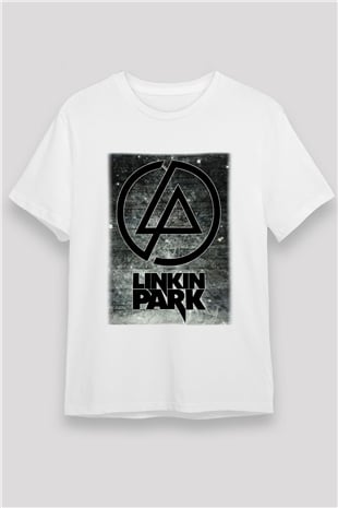 Linkin Park Beyaz Unisex Tişört T-Shirt - TişörtFabrikası