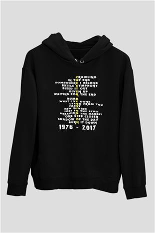 Linkin Park Siyah Unisex Kapüşonlu Sweatshirt