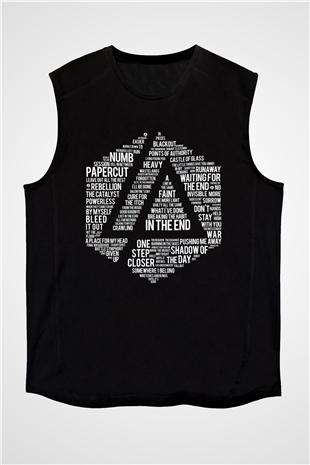 Linkin Park Siyah Unisex Kolsuz Tişört