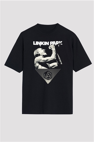 Linkin Park Siyah Unisex Oversize Tişört T-Shirt