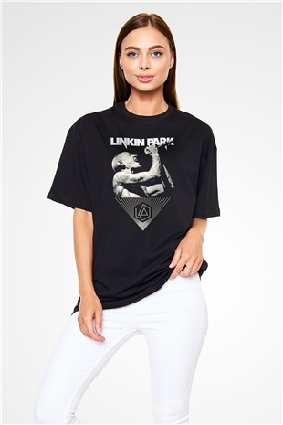 Linkin Park Siyah Unisex Oversize Tişört T-Shirt