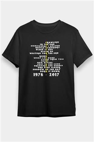 Linkin Park Siyah Unisex Tişört T-Shirt - TişörtFabrikası