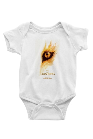 Lion King Beyaz Bebek Body - Zıbın