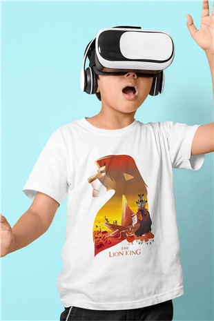 Lion King Beyaz Unisex Çocuk Tişört