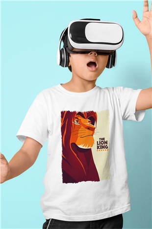 Lion King Beyaz Unisex Çocuk Tişört