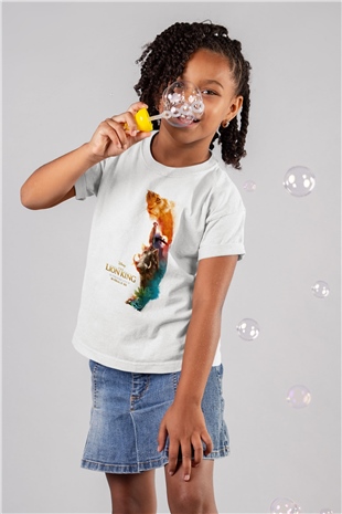 Lion King Beyaz Unisex Çocuk Tişört
