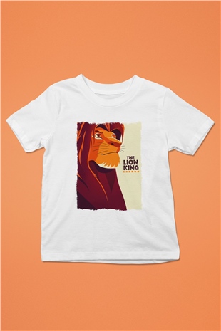 Lion King Beyaz Unisex Çocuk Tişört