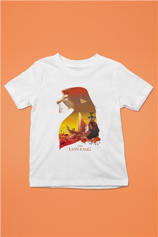 Lion King Beyaz Unisex Çocuk Tişört