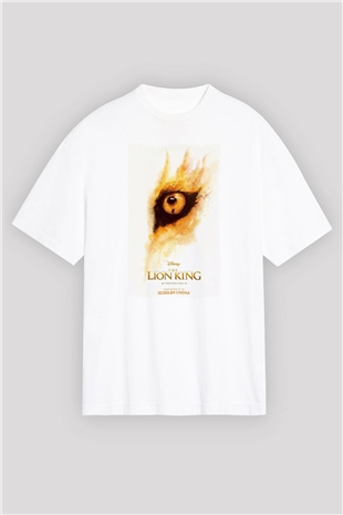 Lion King Beyaz Oversize Tişört Oversize T-shirt