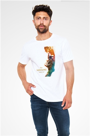 Lion King Beyaz Unisex Tişört T-Shirt