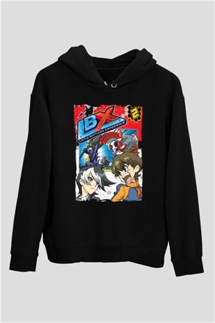 Little Battlers Experience Siyah Unisex Hoodie