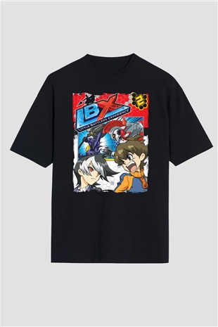 Little Battlers Experience Siyah Oversize Tişört Oversize T-shirt