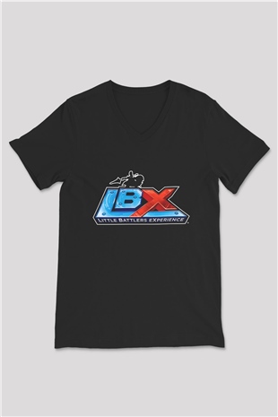 Little Battlers Experience Siyah Unisex V Yaka Tişört
