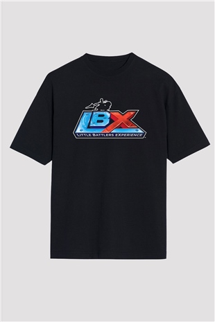 Little Battlers Experience Siyah Oversize Tişört Oversize T-shirt