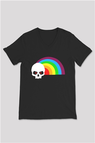 LJN Siyah Unisex  V Yaka Tişört